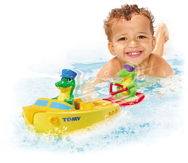 Игрушка для ванной «Крокодил на водных лыжах»  